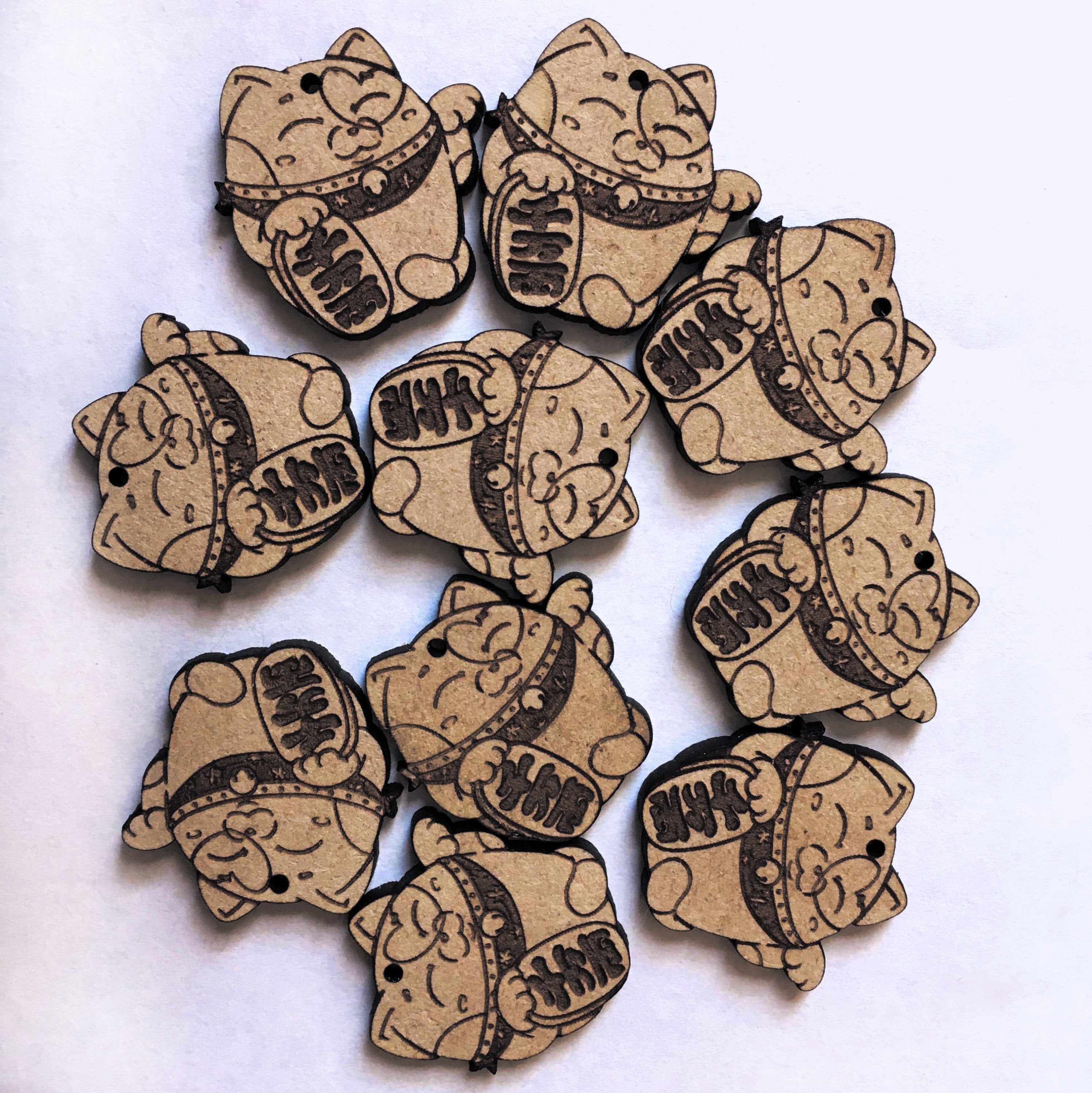 Laser Cut Bee Charms 10 Pack – NekoCreations