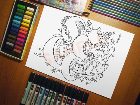 Coloring Pages - NekoCreations