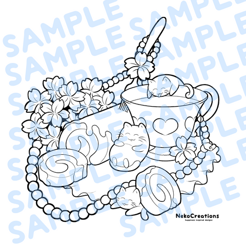 Let Them Eat Cake Coloring Page