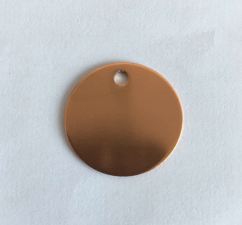 Gold Penny Custom Laser Engraved Pet Tag