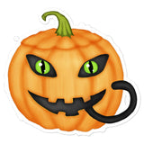 Pumkitty Halloween Sticker - NekoCreations
