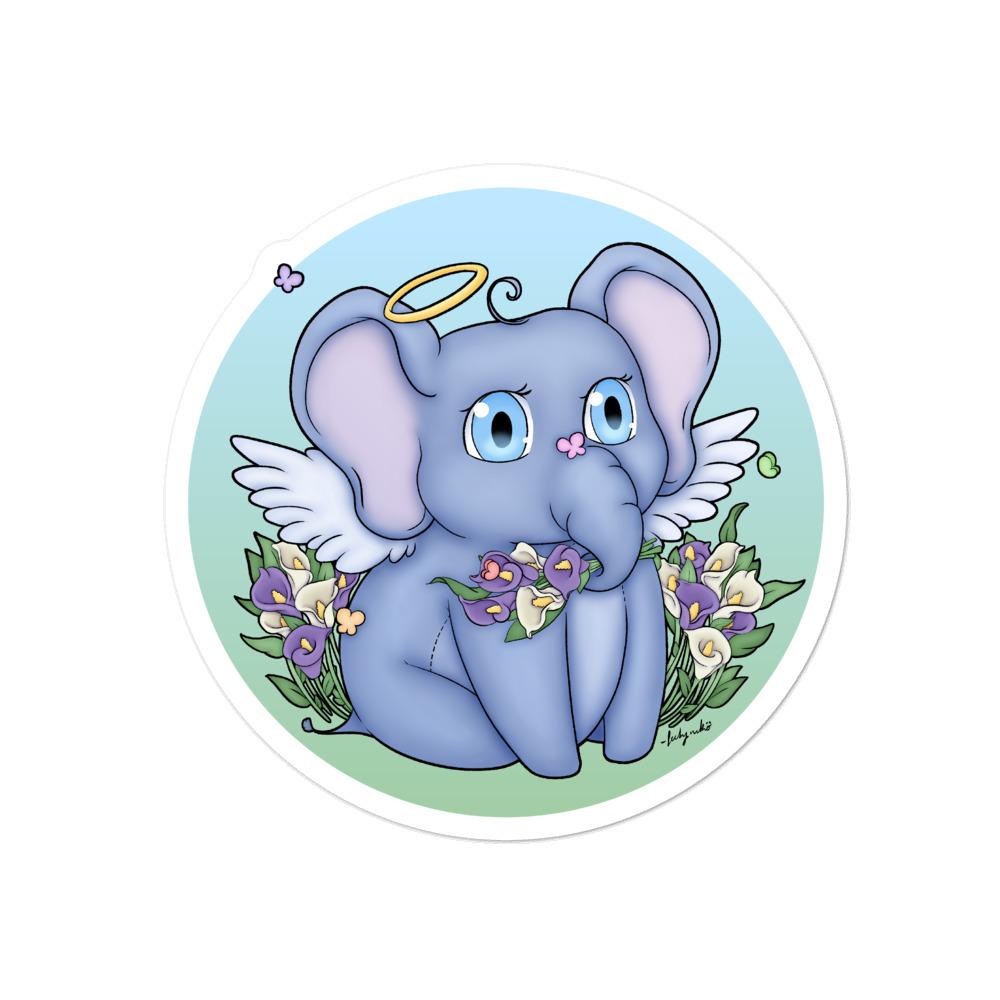 Elephant Angel Sticker – NekoCreations