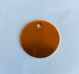Orange Custom Laser Engraved Pet Tag