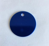 Blue Custom Laser Engraved Pet Tag