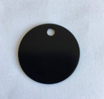Black Custom Laser Engraved Pet Tag