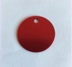 Red Custom Laser Engraved Pet Tag