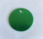 Green Custom Laser Engraved Pet Tag