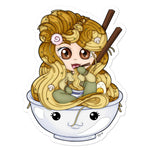 Ramen Noodle Girl Sticker - NekoCreations