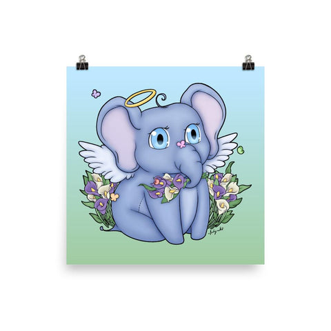 Elephant Angel Art Print - NekoCreations