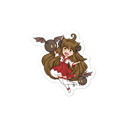Cute Imp Girl Sticker - NekoCreations