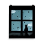 Window Kitty Art Print - NekoCreations